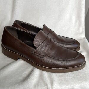 Mens To Boot New York Adam Derrick Brown Leather Penny Loafers Size 12